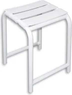 Sgabello da bagno h. 53 cm bianco