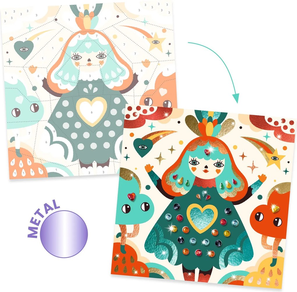 Gioco creativo con foglio metallico e pietre - Armonia