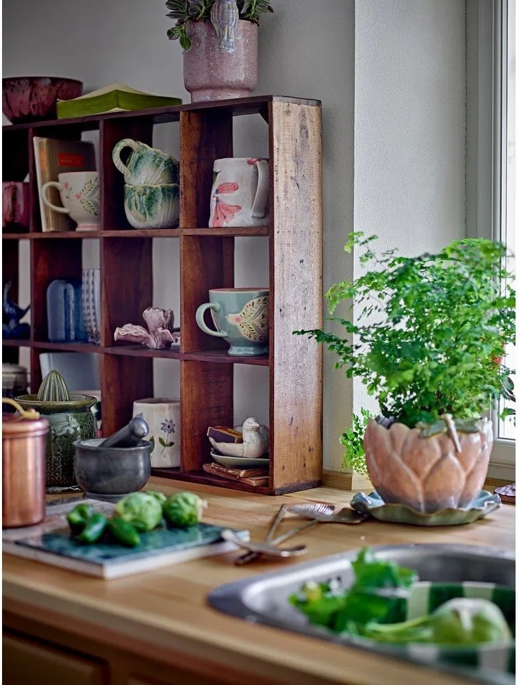 Mensola di colore naturale in legno riciclato con ripiani multipli 53 cm Tilo – Bloomingville