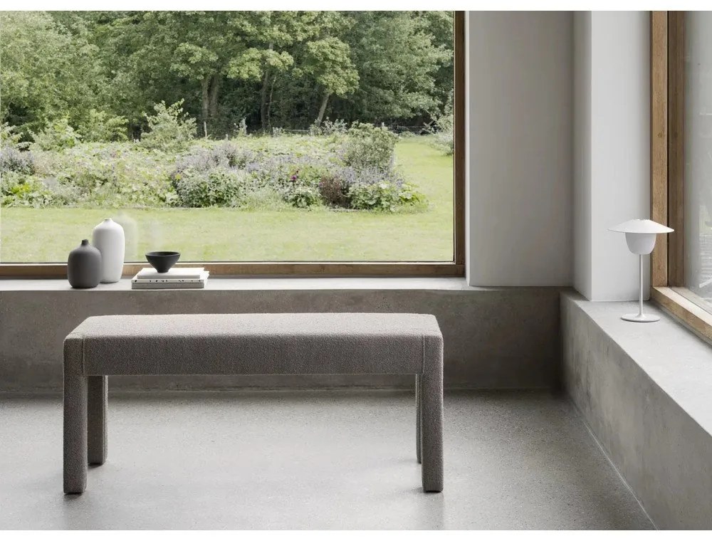 Panca beige in tessuto bouclé Sitta - Blomus