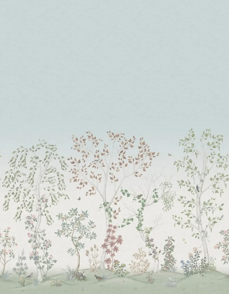 Cole & Son Carta da parati panoramica Seasonal Woods - Clear Skies