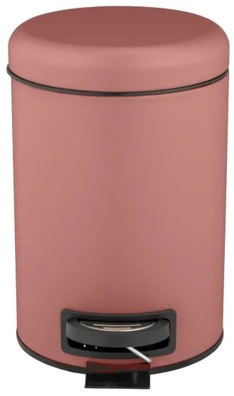 WENKO 25155100 - Cestino per rifiuti LEMAN 17x25 cm rosa/nero