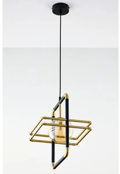 Jupiter 2025 - Lampadario a sospensione con filo FIORI 1xG9/10W/230V nero/oro/beige