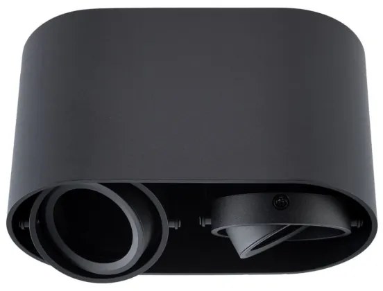 Faretto SIROK 2xGU10/30W/230V nero