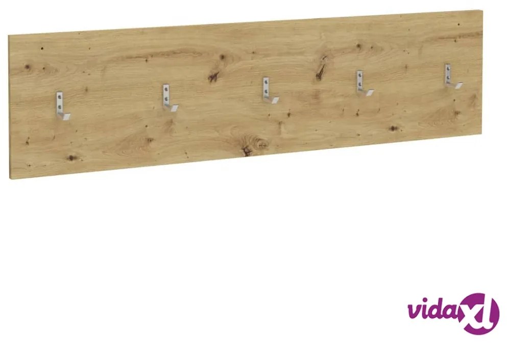 FMD Appendiabiti a Parete 108,9x1,5x28,1 cm Rovere Artigianale