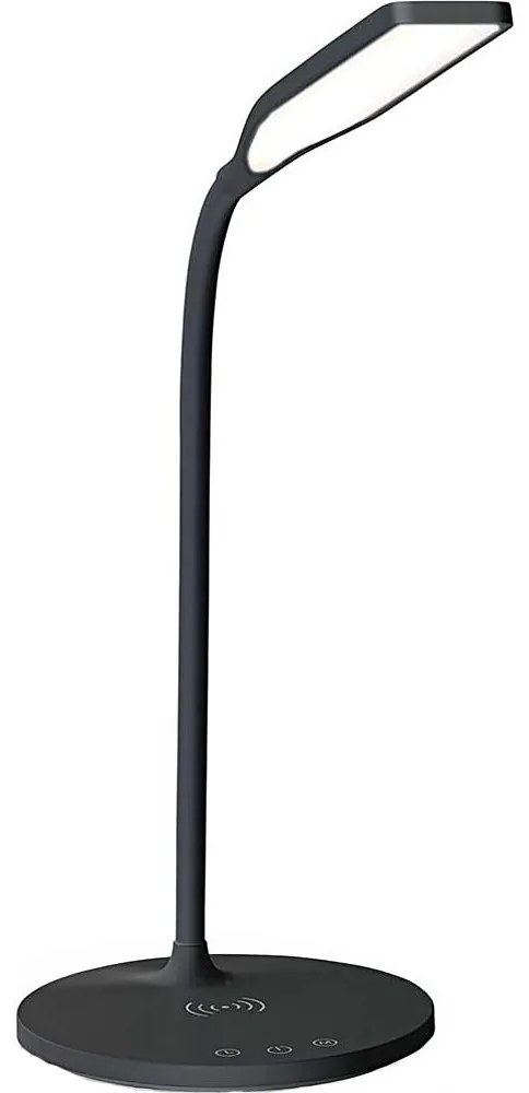 Nedis LTLGQ4M2BK - Lampada dimmerabile con ricarica wireless Qi LED/5,5W/230V 2700-6500K