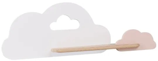 Applique LED per bambini con mensola CLOUD LED/5W/230V bianco/rosa