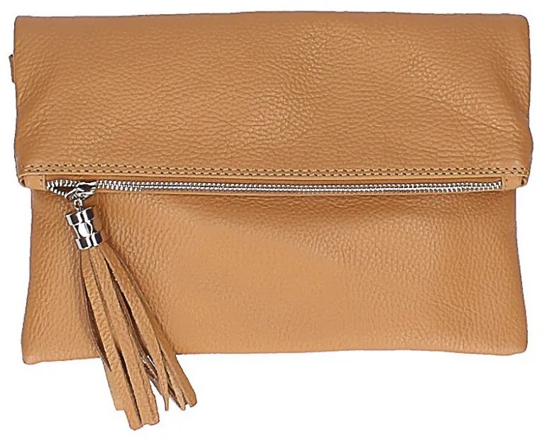 Borsa a mano in vera pelle 668 beige