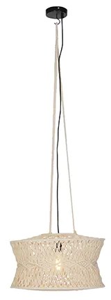 Lampada a sospensione orientale in macramè 50 cm - Leonard