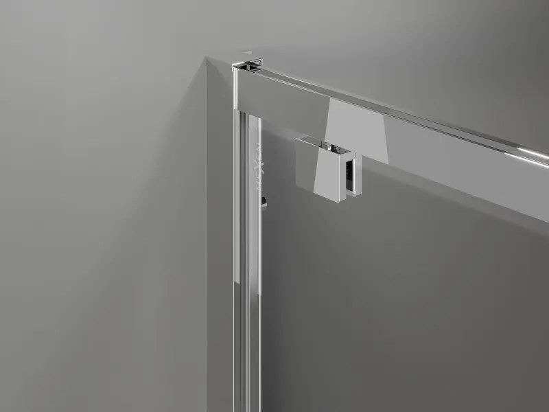 Mexen Exo-BR cabina doccia a battente 90 x 90 cm, trasparente, cromato - 8181-090-090-01-00