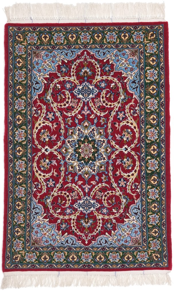 Isfahan Tappeto 110x70 (Iran) Annodato A Mano