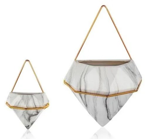 SET 2x Fioriera da parete SEMELA 23x20 cm oro