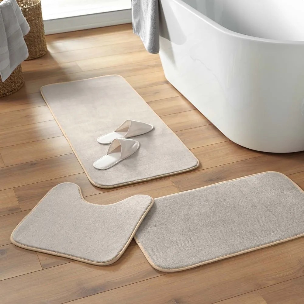 Tappeto da bagno beige 50x120 cm Vitamine - douceur d'intérieur