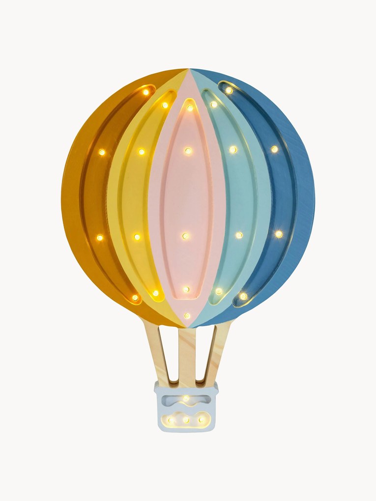 Lampada a LED per cameretta dei bambini fatta a mano con funzione timer e telecomando Hot Air Baloon, luce regolabile