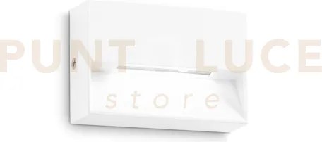 Dedra applique a parete bianco led 3000k 1,5w 160 lm ip65 10x6,6cm