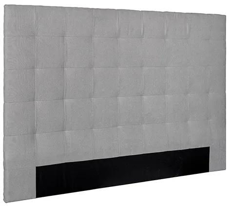 Testata letto tessuto lavorazione capitonné 180 cm tessuto grigio HALCIONA
