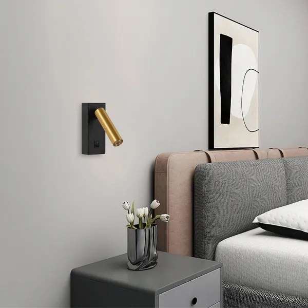 Brilagi - Luce Spot da parete a LED MAYA LED/3W/230V 4000K nero/oro