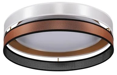 Duolla- Plafoniera LED ROLLER DUO SHINY LED/24W/230V diametro 45 cm bianco/rame