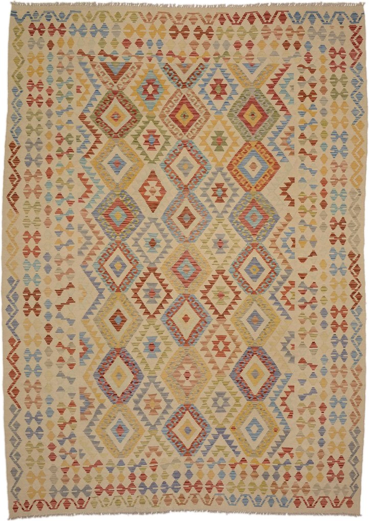 Kilim Tappeto orientale 280 x 200 Beige (Afghanistan) Tessuto A Mano