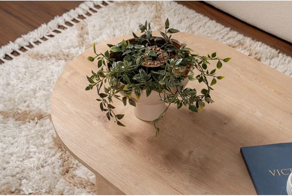 Tavolino da salotto di colore naturale con effetto rovere 60x119 cm Sable – Kalune Design