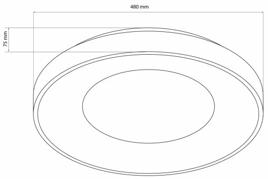 Plafoniera LED dimmerabile WITOLD LED/72W/230V 3000-6000K + +TC