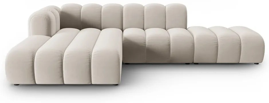 Divano angolare beige ad angolo sinistro Lupine - Micadoni Home