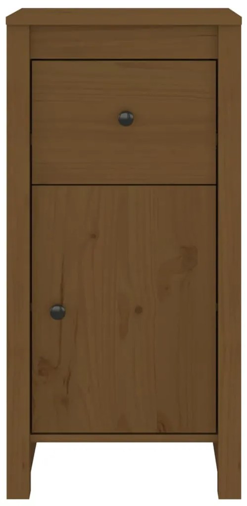 Credenze 2 pz Miele 40x35x80 cm in Legno Massello di Pino