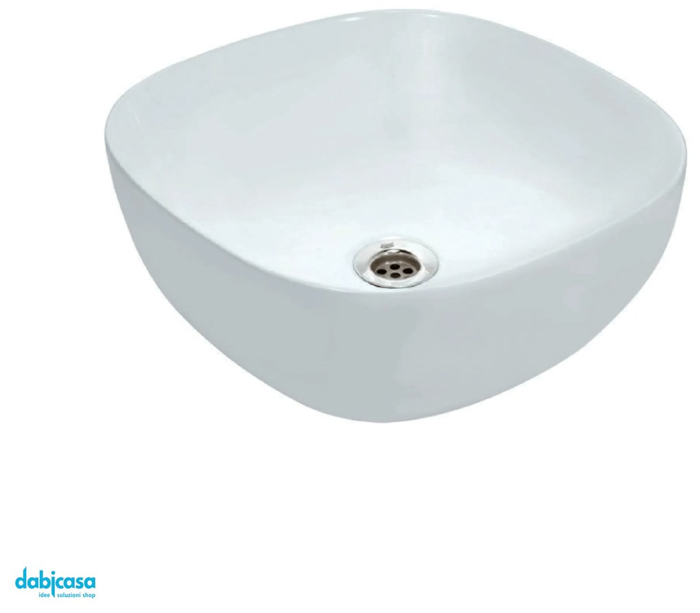 Lavabo Appoggio "Marianna" Da 40 Cm Finitura Bianco