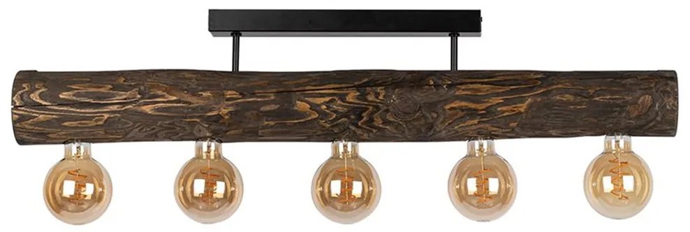 Spot-Light DO6997556 - Lampadario a plafone TRABO 5xE27/60W/230V pino