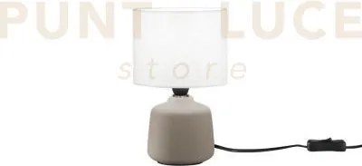 Lume burano in ceramica beige 1 luce attacco e14 misura totale d14x...