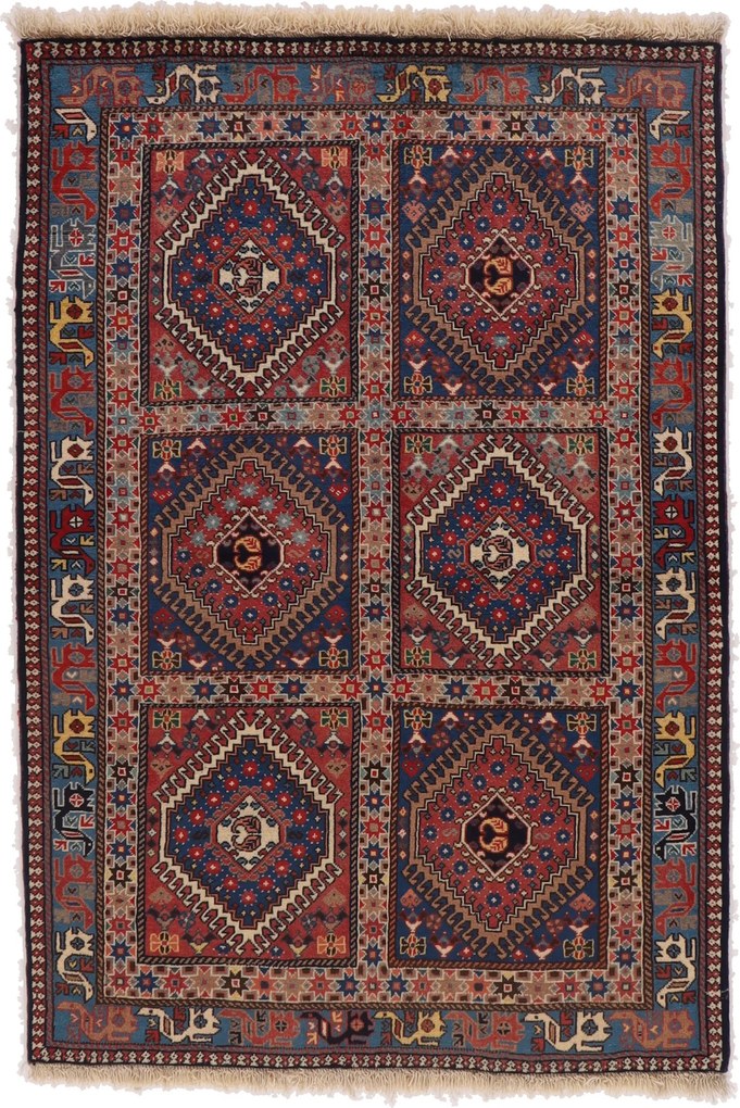 Yalameh Tappeto 100 x 150 (Iran) Annodato A Mano