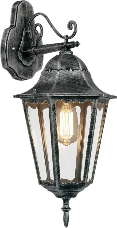 Applique da Esterno Vintage E27 IP54 Spazzolato - Serie Puccini B