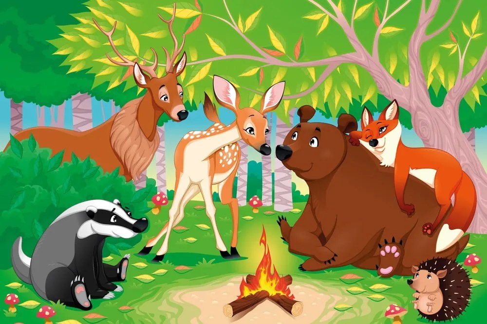 Carta da parati – Orso e i suoi Amici