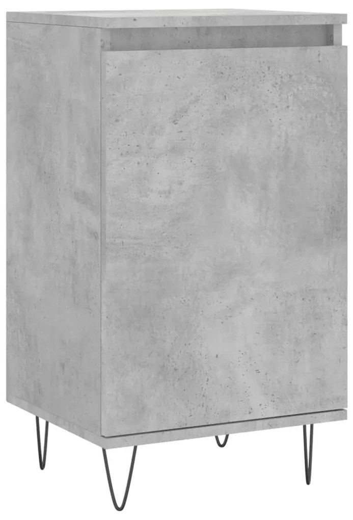 Credenza grigio cemento 40x35x70 cm in legno multistrato