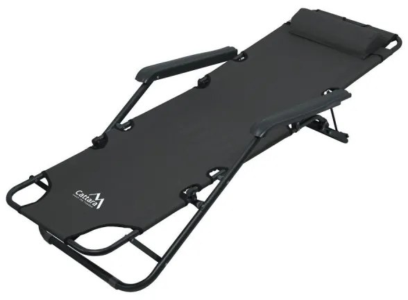 Sedia pieghevole regolabile antracite