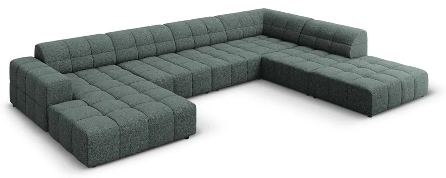 Divano angolare turchese (angolo destro/U) Chicago - Cosmopolitan Design