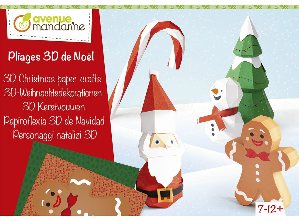 Set creativo 3D - Figure in carta - Natale