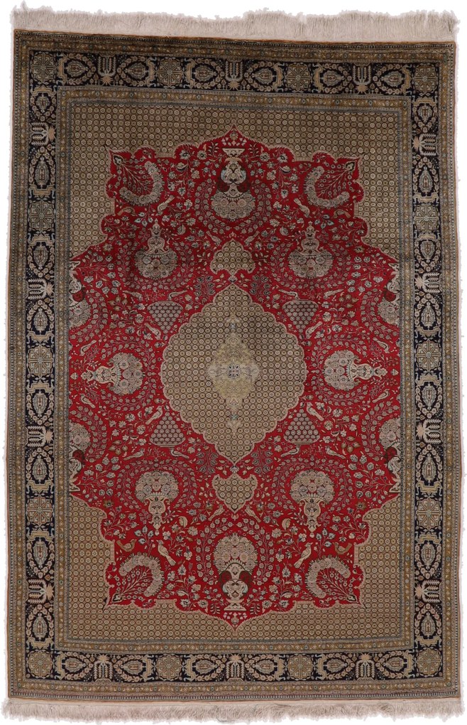 Ghom Tappeto 210 x 310 (Iran) Annodato A Mano