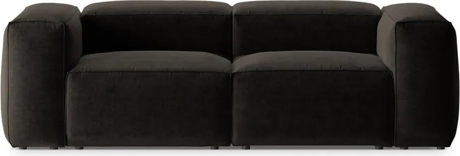 Divano nero 224 cm Bergamo – Cosmopolitan Design