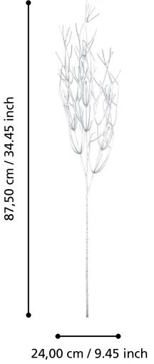 Eglo 428343 - Fiore artificiale MIADOL 87,5 cm argento