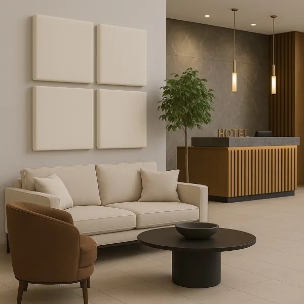 Acustico panel SILENCE 58x58 cm color crema