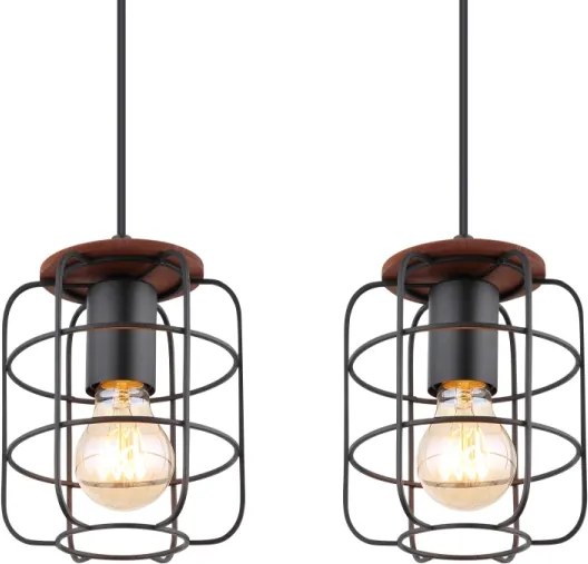 Globo 54037-4H - Lampadario a sospensione WILLA su cavo 4xE27/40W/230V