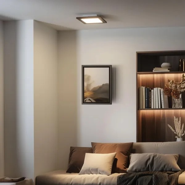 Brilagi - Plafoniera LED SLIMFRAME WOOD LED/25W/230V 34x34 cm marrone scuro