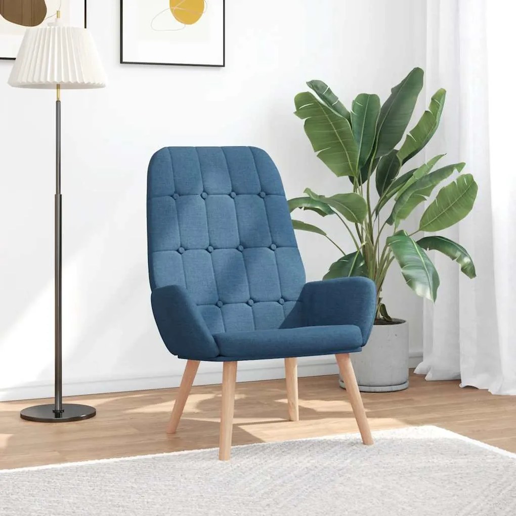 Sedia Relax Blu İn Tessuto /