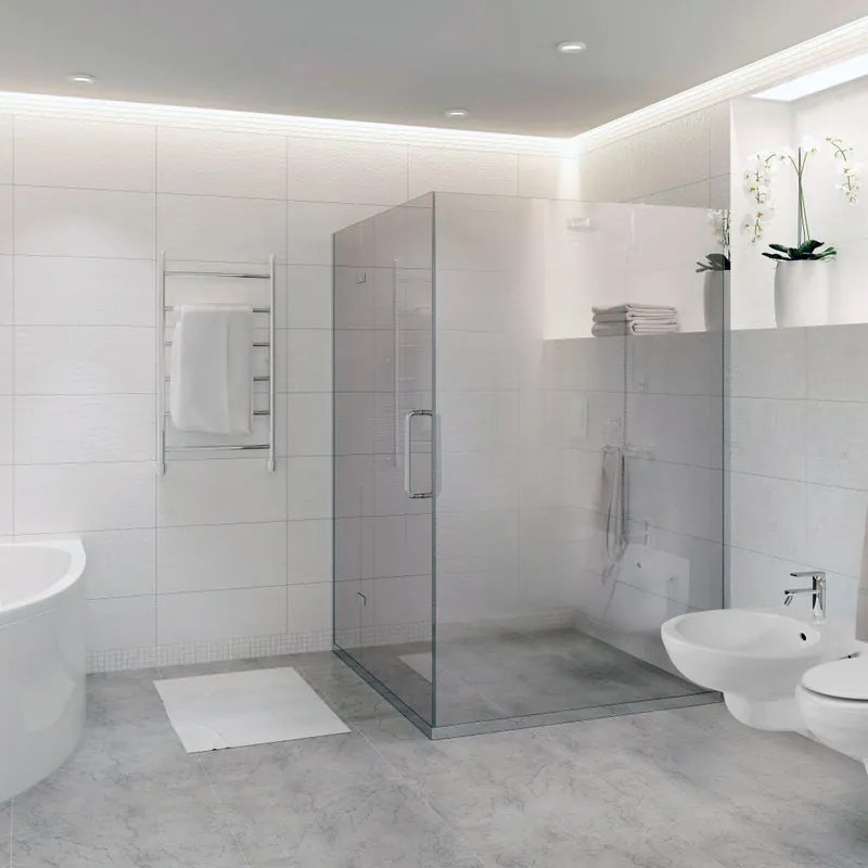 Coppia sanitari scarico a parete Island bianco WC: P 52 x L 36 x H 37.5 cm, bidet: P 50 x L 36 x H 37.5 cm