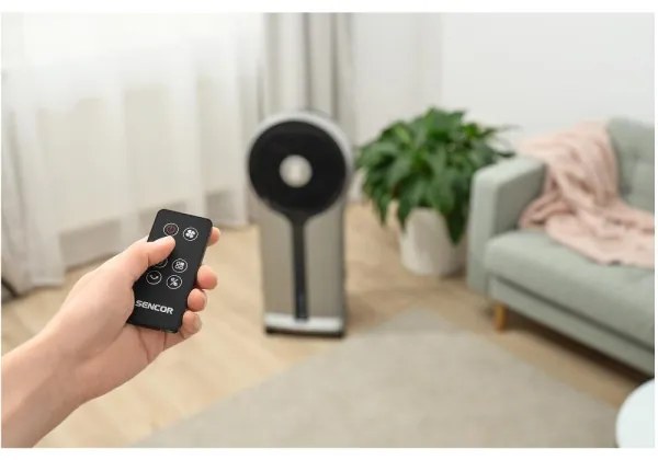 Sencor - Raffreddatore d'aria mobile 110W/230V argento/nero + telecomando