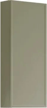 Pensile bagno Pixel Frame laccato opaco verde salvia, 1 anta apertura da sinistra P 17 x L 30 x H 80 cm