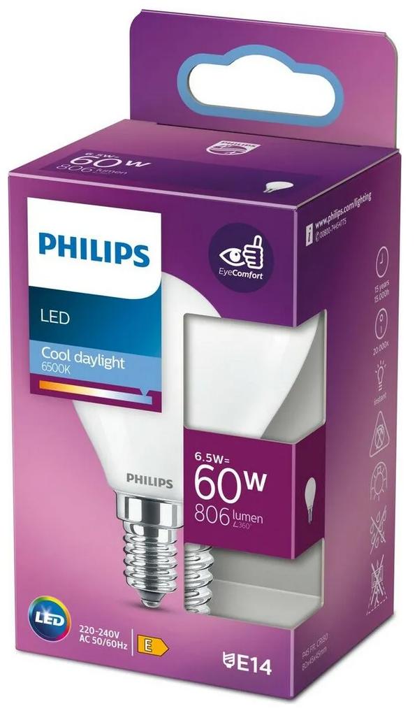 Lampadina LED Philips E14 6,5 W 806 lm (Ø 4,5 x 8 cm) (6500 K)
