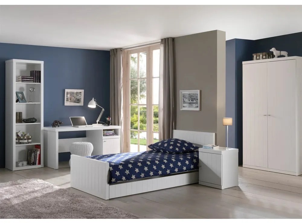 Comodino bianco per bambini, larghezza 44 cm Robin - Vipack