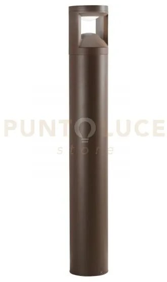 Paletto alto led wami bronzo 12w 1530lm cct 3000k / 4000k ip65 12x81cm